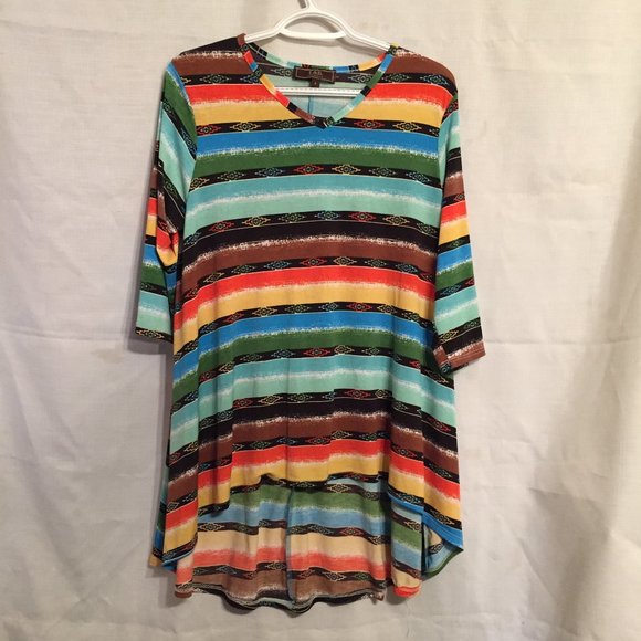Lucky & Blessed L&B Multi-Color High-Low Top Small - Picture 1 of 8